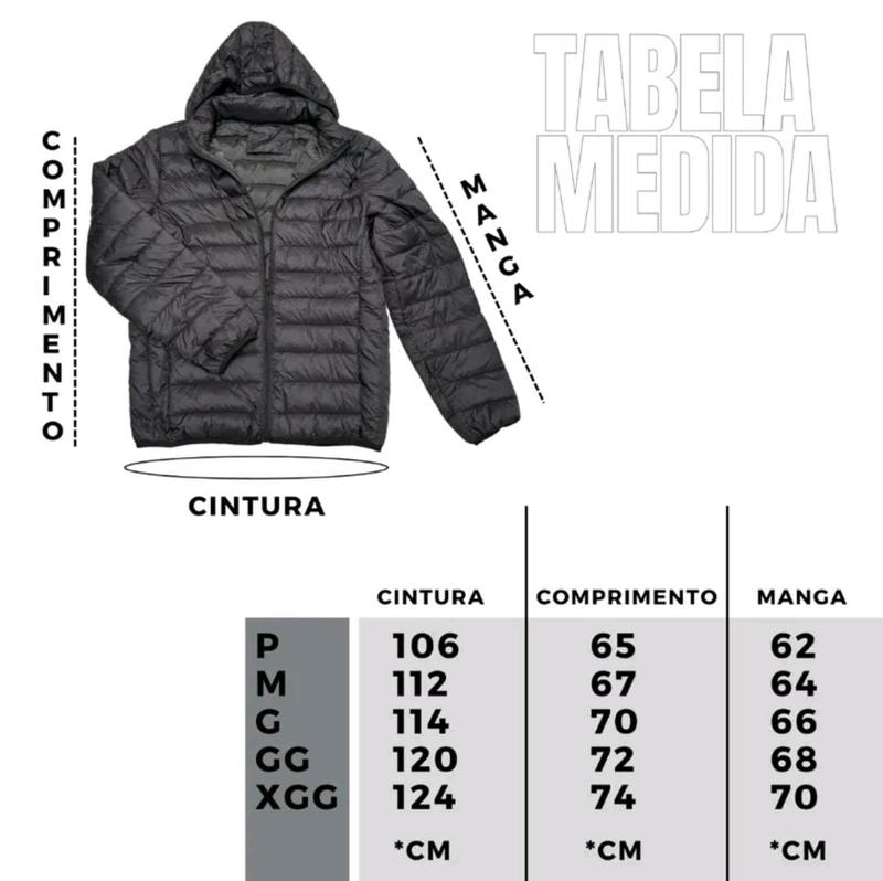 Jaqueta Puffer Bobojaco Nylon Impermeável com Bolso e Capuz Removível - Imagem 9