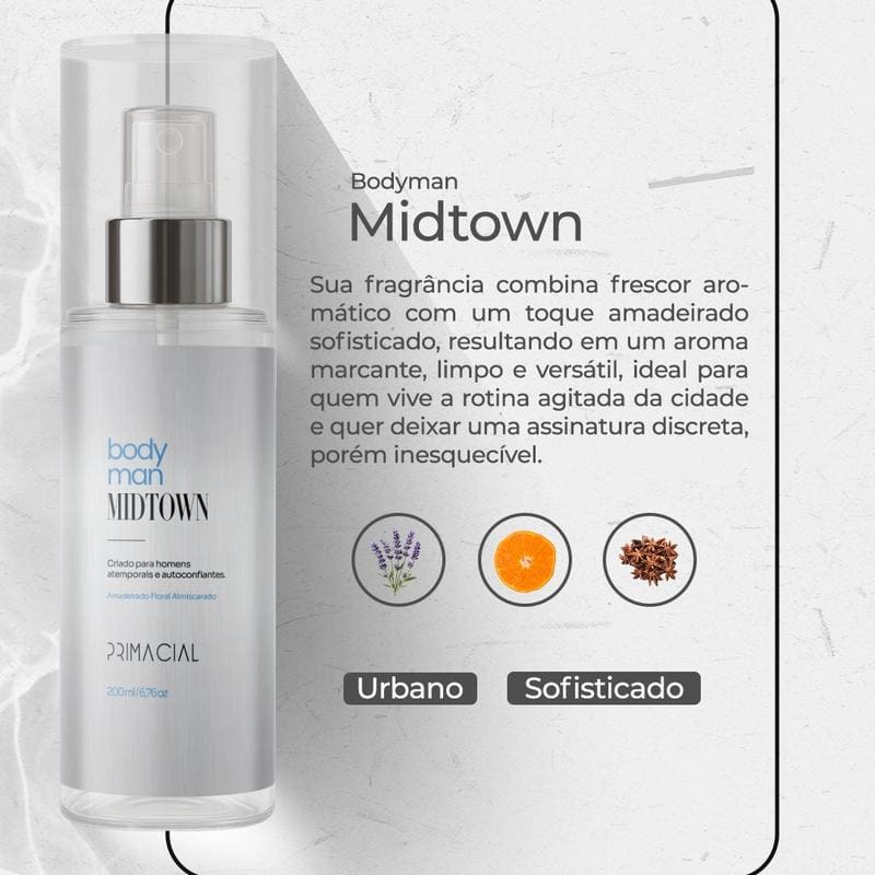 Kit Body Splash Masculino Barbarius + Enigma + Midtown 200ml — foto 4